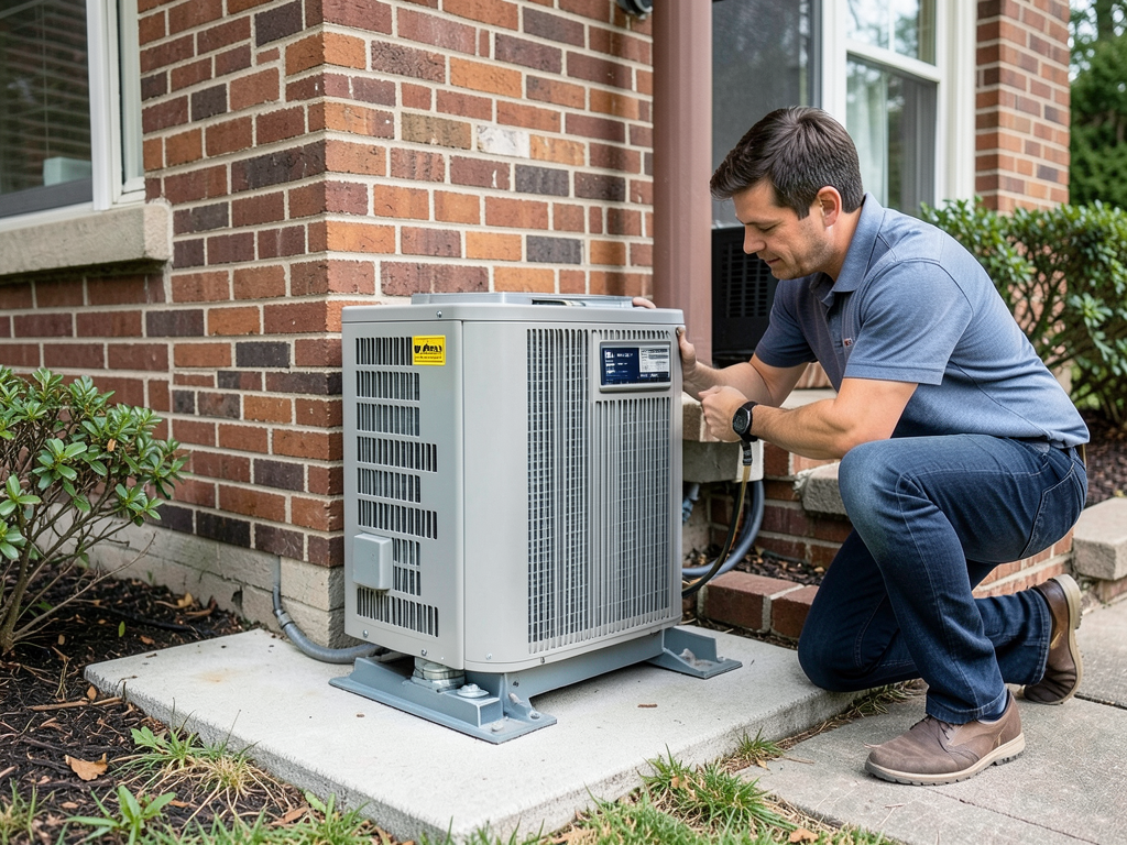 Ductless mini split installation for historic webs