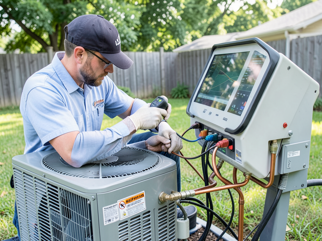 Fast freon leak detection and ac recharge services